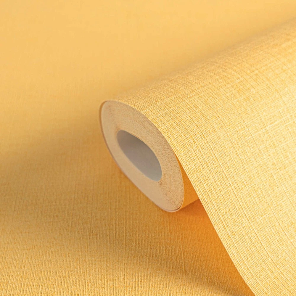 Papier peint Catia jaune citron | Papier peint des années 70