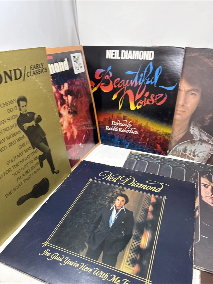 Lot of 9 Neil Diamond - Vinyl record lp albums 1970’s 1980’s Foto 2 de 4