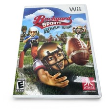 Backyard Sports Rookie Rush Nintendo Wii 2010 Atari Football Game CIB Complete