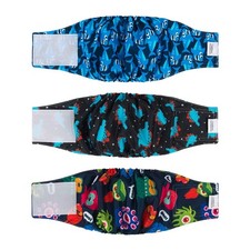 CuteBone Dog Belly Bands for Male Dogs Wraps Washable Doggie Diapers DM07S