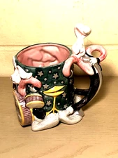 Vintage 1994 Fitz & Floyd Sock Hoppers Bunny Mug The Wild Hares