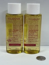 CLARINS Hydrating Toning Lotion w/Aloe & Saffron Flower Extracts 50ml/1.7oz X 2