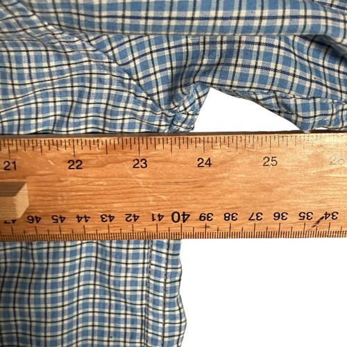 Jason Evans Hemd Herren Gr. XL blau kariert Knopfleiste Langarm - Bild 4 von 10