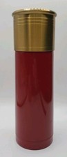 12 Gauge Shot Gun Shell Thermo Bottle 25oz Stainless Thermos Red/Burgundy/Brass
