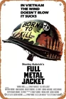 Full Jacket Movie Poster Retro Tin Metal Sign Vintage Look 8x12