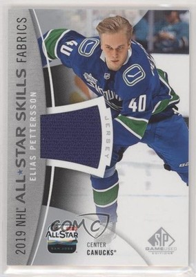 2019 Upper Deck SP Game Used All-Star Skills Fabrics Elias Pettersson #AS-EP 6cq