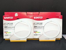 Satco S6505 12'' Circline Fluorescent Lamp 3000K 32 Watt T9 4-Pin Warm White 2Pk
