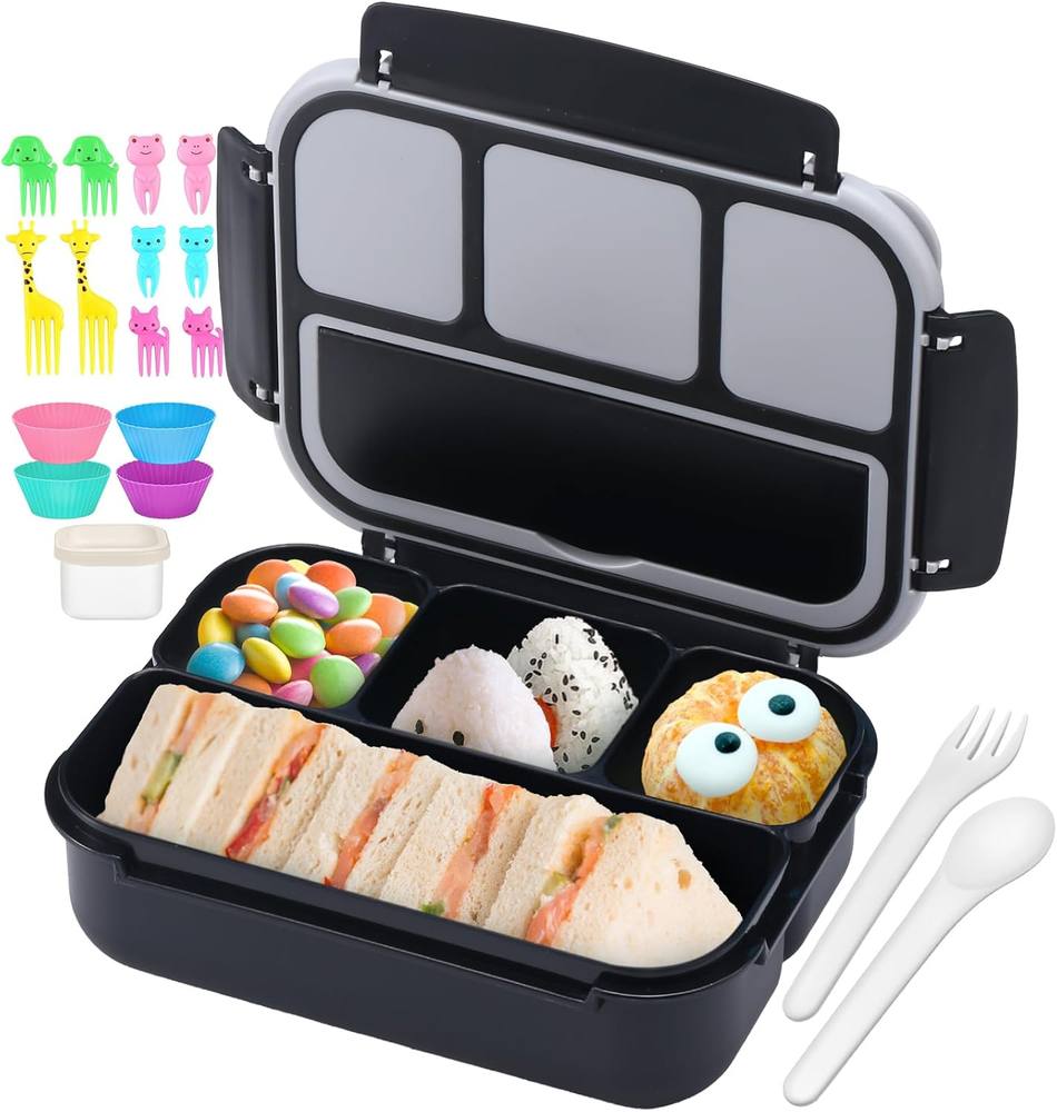 Bento Box for Kids Adults, School Toddler Lunch Box for Boys Girls, Lunch Box Co