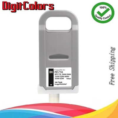 PFI-710 BK Black Ink Tank for Canon iPF TX- 4000 TX-4100 TX-4200 TX-2000 PFI710