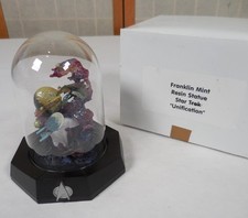 Franklin Mint Star Trek Statue in Glass Dome (1997) - Unification