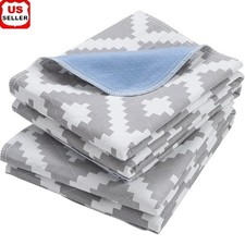 Waterproof Bed Protector Incontinence  Bedwetting Machine Washable Reusable Pad