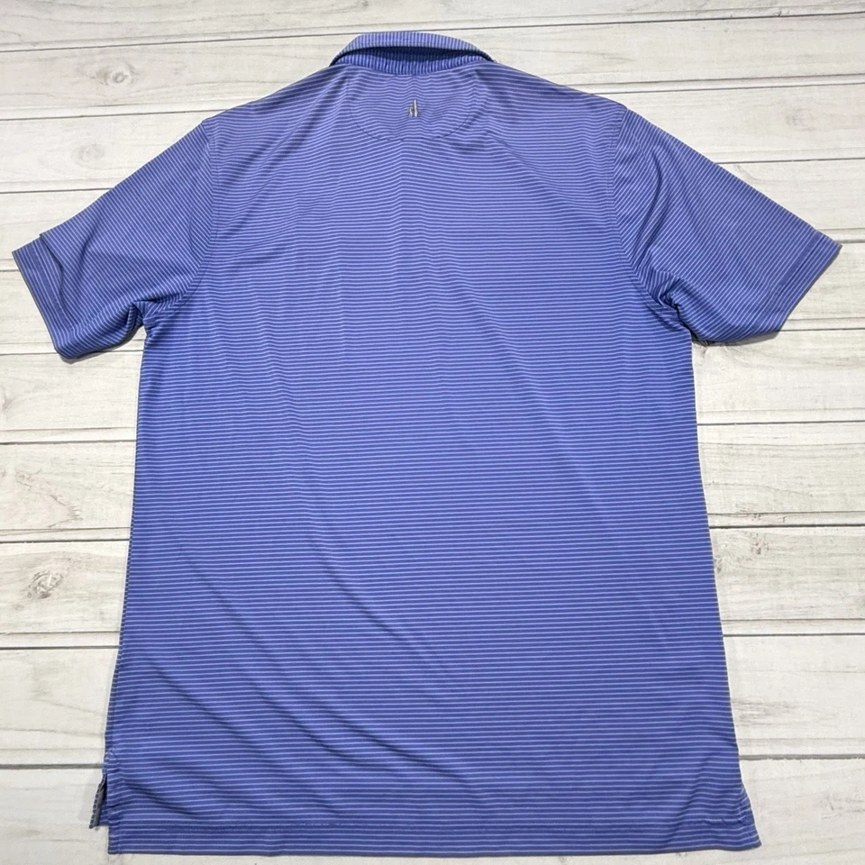 Camisa polo masculina listrada azul golfe basquete UF Johnnie O Florida Gators M - Imagem 4 de 4