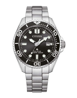 Citizen BN0261-51E Eco-Drive Solar Herren-Taucheruhr anthrazit Ø40,5mm
