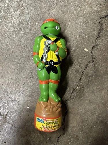 Michaelangelo Teenage Mutant Ninja Turtles Bubble Bath Vintage 1989 TMNT Open