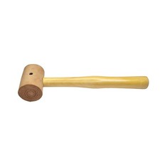 Raw Hide Leather Mallet Natural 2.5" 62mm Extra Soft Non-Coated Mallet Hammer