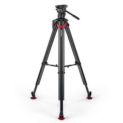Sachtler Ace XL MK II Fluid Head with Flowtech 75 CF Tripod  Mid Spreader
