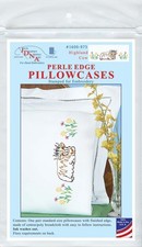 Jack Dempsey Stamped Pillowcases W/White Perle Edge 2/Pkg-Highland Cow