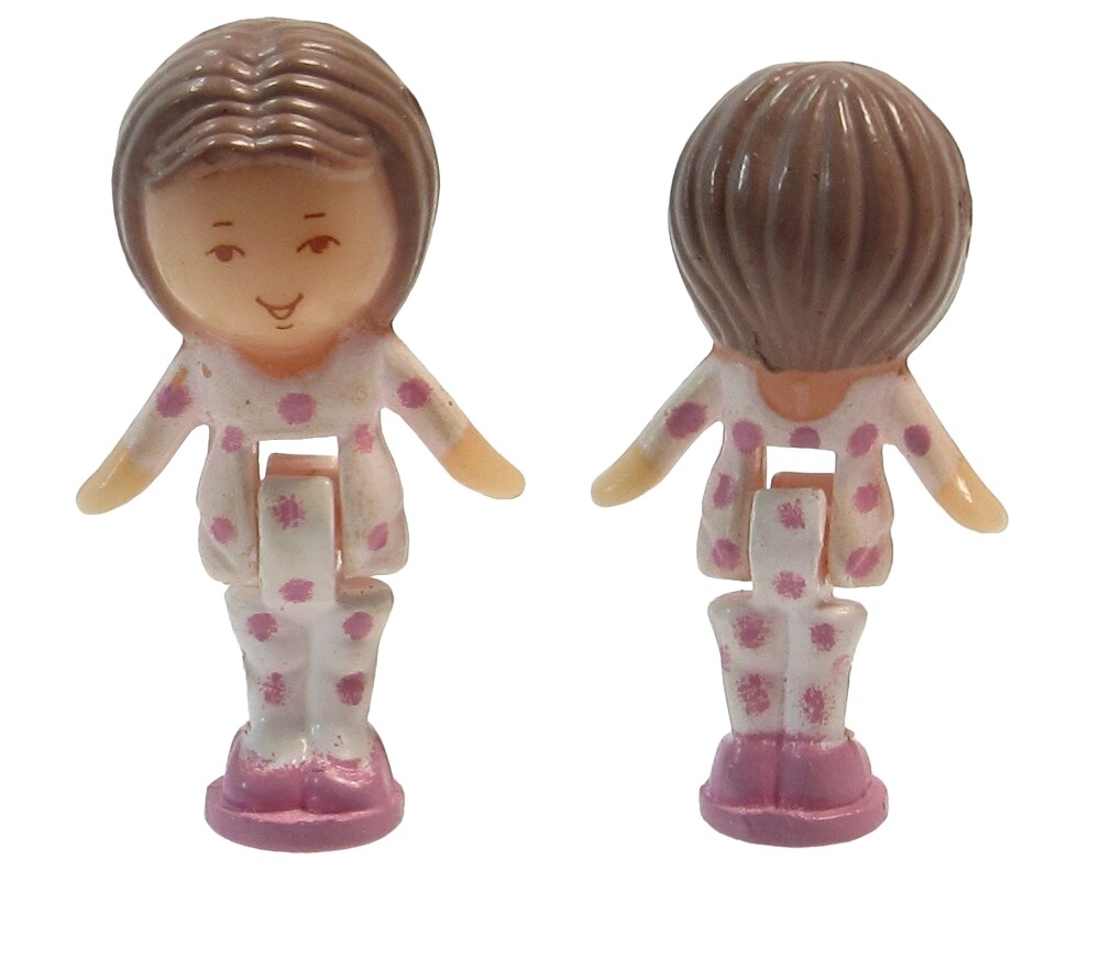 1990 Polly Pocket Vintage Doll Pyjama Party Dressing Table Playset - Little Lulu
