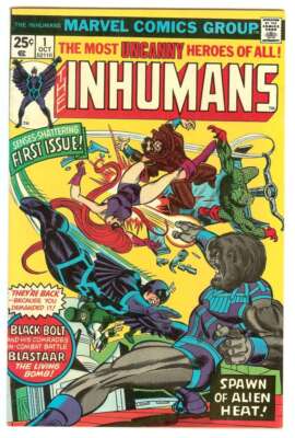 INHUMANS #1 6.0 // PREMIERE ISSUE OF FIRST ONGOING SERIES MARVEL COMICS 1975