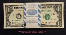 UNC 2013 Dallas FRN 1$ Consecutive Replacement ** Star ** Notes BEP Strap *L@@K*