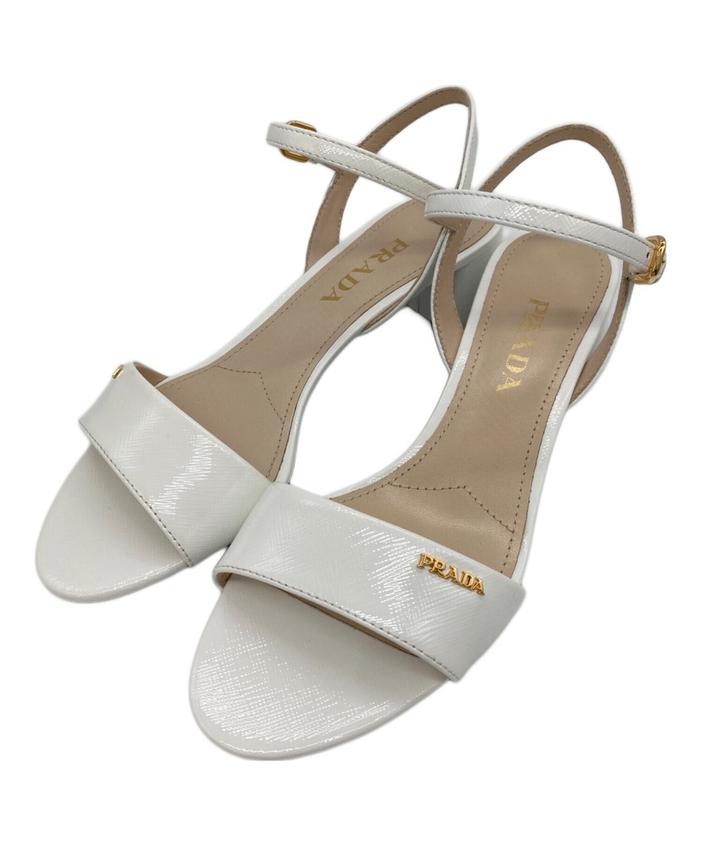 PRADA サンダル　36 PRADA Size 36 Women's Leather Sandals in White | eBay