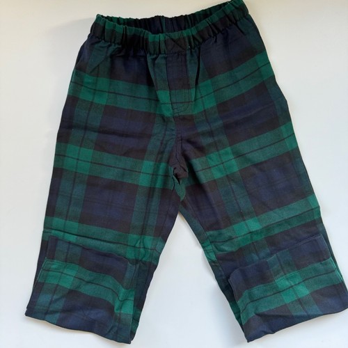 New Gap Kids Flannel gree Plaid Tartan Holiday Pajama Top & Bottom Set christmas - Picture 3 of 4