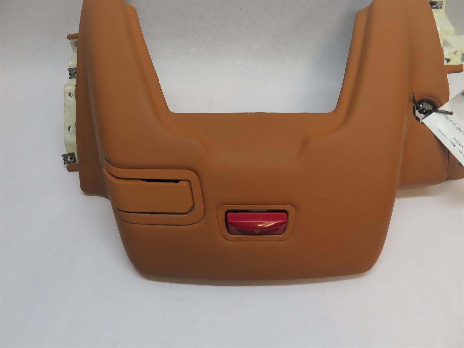 2010 FERRARI CALIFORNIA CENTER LOWER DASH TRIM PANEL BEZEL HAZARD CUOIO 321756