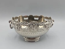 Vintage F.B.ROGERS SILVERPLATE Oval Bowl. 1 LB. Side handles. Candy~Nut~Fruit. 