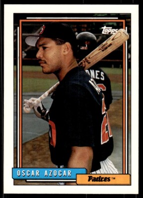 1992 Topps Baseball Card Oscar Azocar San Diego Padres #112