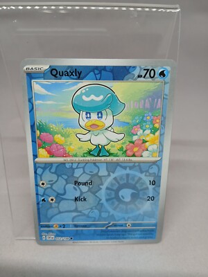 Carta Pokémon Quaxly 052/198 Reverse Holo Scarlatto E Violetto