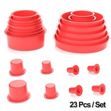 23 PCS Car Leak Detector Soft Rubber Hose Plug Sets EVAP Smoke Machine Pipe Test