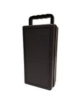 90's Vintage Cassette Storage Case With Carry Handle Holds 10 Tape  