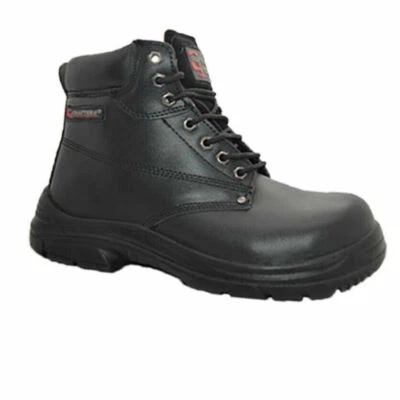 MENS GRAFTERS WIDE EEEE FIT STEEL TOE CAP SAFETY BOOTS ANKLE HIKER WORK SHOES