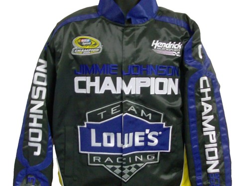 Vintage Jimmie Johnson NASCAR Jacket Mens XL Lowes Racing Jacket