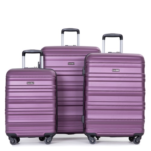 3 Piece Hardshell Luggage Set Spinner Suitcase TSA Lock 21"/25"/29" Lightweight