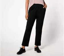 LOGO Life by Lori Goldstein Petit Straight-Leg Pull On Pants BLACK PET M A662766