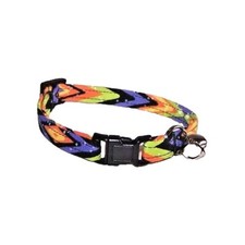 Wet Nose Designs CAT or KITTEN COLLAR Spooky Stripes Halloween Zig Zag