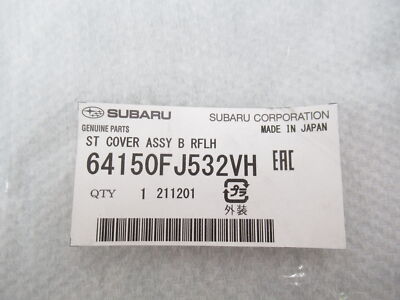 Genuine OEM Subaru 64150FJ532VH Driver LH Seat Back Cover 2013