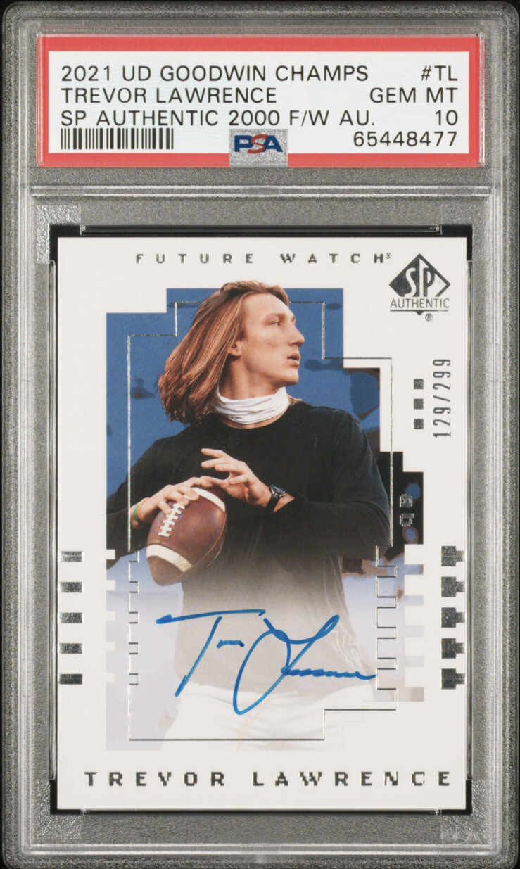 Trevor Lawrence Panini National Treasures Prodigy Patch Autographs #TL Base