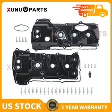 LH & RH Aluminum Valve Covers Set for 2013-2016 Ford F-150 15-17 Expedition 3.5L