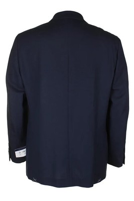 Tommy Hilfiger Mens Navy Blue Slim-fit Single Breasted Notched  