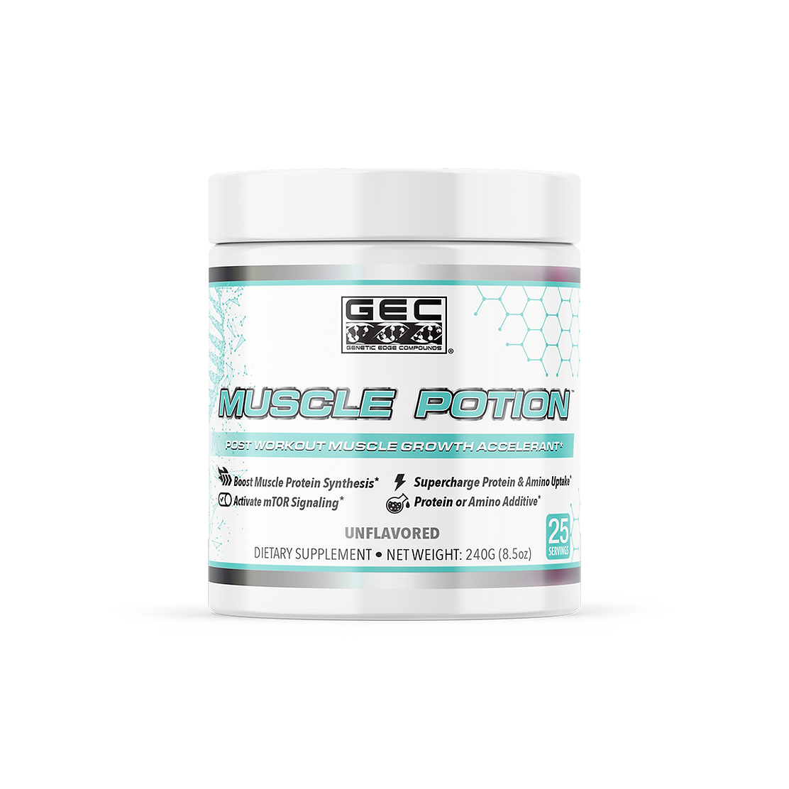 GEC Muscle Potion Post Workout Creatine Leucine Velositol 240g Unflavored New eBay