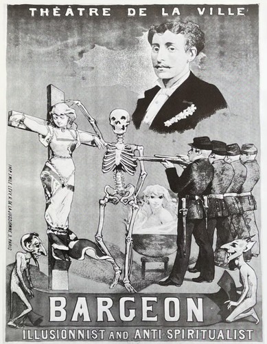 Insegna Poster Illusionista BARGEON Mago Mago Diavolo, Demoni, Stampa Halloween - Foto 2 di 5