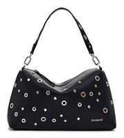 Desigual Rebel Bergamo Shoulder Bag Schultertasche Tasche Black Schwarz Neu