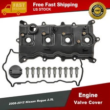 Fit for 2008-2012 Nissan Rogue 2.5L Engine Valve Cover w/ Gasket & Bolts&Oil Cap