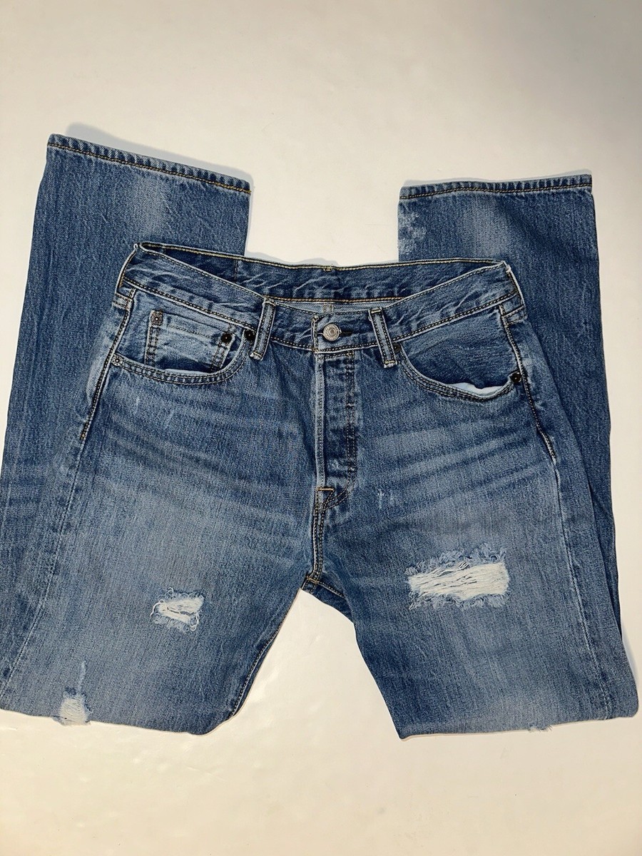 Vintage 90s Levis 501 XX Jeans Mens 32x32 Blue Button Fly