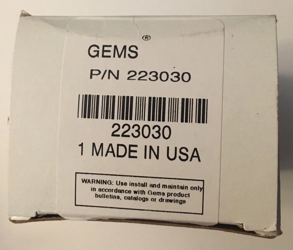 Gems 223030 flow sensor New in Box - Image 3 of 3