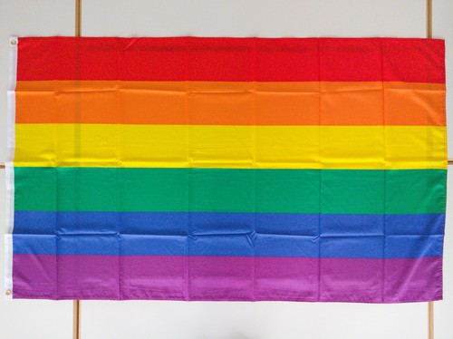 Flaggenfritze - Bandiera Arcobaleno XXL, 150 x 250 cm