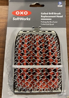 OXO Softworks Grilling Coiled Grill Brush Replacement Head - Ships Free!