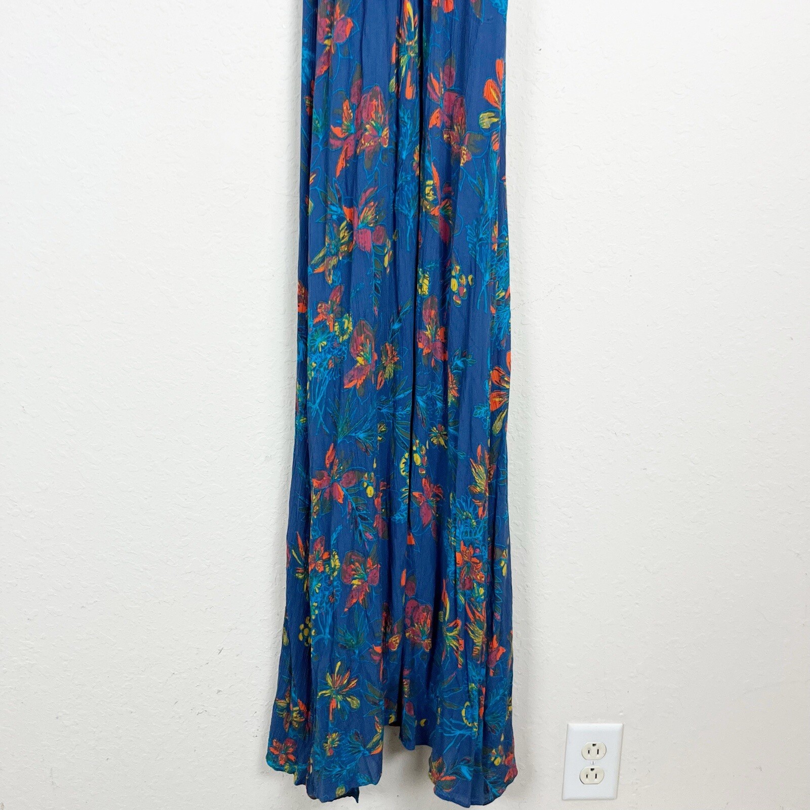 Free People One Step Ahead Maxi Dress Blue Size XS